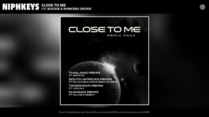 Niphkeys – Close To Me  Blxckie & Nomcebo Zikode [South Africa (Remix)]